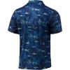 image:imageHUK Mens Icon X Polo  Fishing Shirt with 50 UPF Sun ProtectionOcean Palm  Sargasso Sea