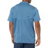 image:imageHUK Mens Icon X Polo  Fishing Shirt with 50 UPF Sun ProtectionTitanium Blue