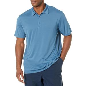 image:imageHUK Mens Icon X Polo  Fishing Shirt with 50 UPF Sun ProtectionTitanium Blue