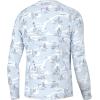 image:imageHUK Mens Pursuit Pattern Long Sleeve Shirt Performance Fishing ShirtFish Bones  Ice Water