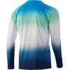 image:imageHUK Mens Pursuit Vented Long Sleeve Shirt30 UPF Fishing ShirtFlare Rade  Malibu Blue
