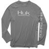 image:imageHUK Mens Pursuit Vented Long Sleeve Shirt30 UPF Fishing ShirtGrey