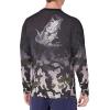 image:imageHUK Mens Pursuit Vented Long Sleeve Shirt30 UPF Fishing ShirtRefraction Fish Fade  Hunt Club CamoBass