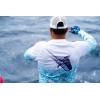 image:imageHUK Mens Pursuit Vented Long Sleeve Shirt30 UPF Fishing ShirtRefraction Fish Fade  Ice BoatRed Fish
