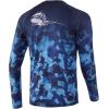 image:imageHUK Mens Pursuit Vented Long Sleeve Shirt30 UPF Fishing ShirtRefraction Fish Fade  San Sal