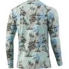 image:imageHUK Mens Pursuit Vented Long Sleeve Shirt30 UPF Fishing ShirtSeafoam  Paradise Pass