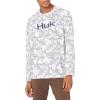 image:imageHUK Mens Pursuit Vented Long Sleeve Shirt30 UPF Fishing ShirtWhiteSargasso Sea