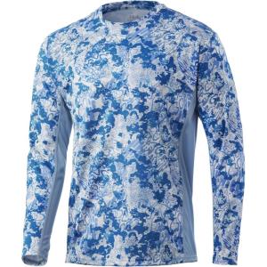 image:imageHUK Mens Icon X Long Sleeve Shirt Performance Fishing ShirtTide Change  Exuma