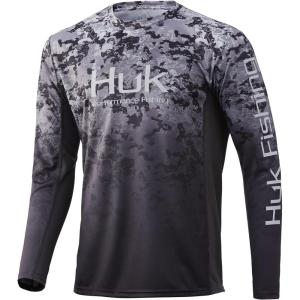 image:imageHUK Mens Icon X Long Sleeve Shirt Performance Fishing ShirtTide Change Fade  Castaway