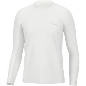 image:imageHUK Mens Icon X Long Sleeve Shirt Performance Fishing ShirtWhite