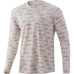 image:imageHUK Mens Pursuit Vented Long Sleeve Shirt30 UPF Fishing ShirtBarely Pink