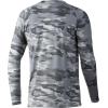 image:imageHUK Mens Waypoint Long Sleeve Shirt  Performance TShirt 50 UPFEdisto  Overcast Grey