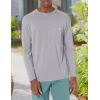 image:imageHUK Mens Waypoint Long Sleeve Shirt  Performance TShirt 50 UPFOvercast Grey