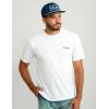 image:imageHUK  Mens Short Sleeve Performance Tee Fishing TShirt for MenKc Badge  White