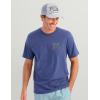 image:imageHUK  Mens Short Sleeve Performance Tee Fishing TShirt for MenNight Sword  Skipper Blue