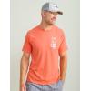 image:imageHUK  Mens Short Sleeve Performance Tee Fishing TShirt for MenRacer  Fresh Salmon