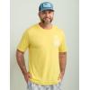 image:imageHUK  Mens Short Sleeve Performance Tee Fishing TShirt for MenRacer  Yellowfin