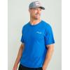 image:imageHUK  Mens Short Sleeve Performance Tee Fishing TShirt for MenSalute  Ocean Blue