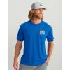image:imageHUK  Mens Short Sleeve Performance Tee Fishing TShirt for MenZep  Ocean Blue