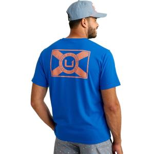 image:imageHUK  Mens Short Sleeve Performance Tee Fishing TShirt for MenFlo State  Ocean Blue
