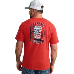 image:imageHUK  Mens Short Sleeve Performance Tee Fishing TShirt for MenKc Americana  Channel Marker