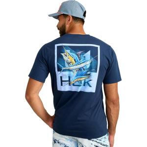 image:imageHUK  Mens Short Sleeve Performance Tee Fishing TShirt for MenKc Americana  Naval Academy