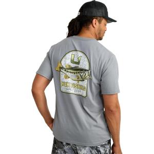 image:imageHUK  Mens Short Sleeve Performance Tee Fishing TShirt for MenKc Badge  Night Owl