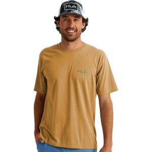 image:imageHUK  Mens Short Sleeve Performance Tee Fishing TShirt for MenKc Camo Bass  Sand Piper