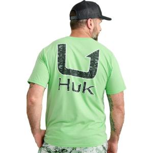 image:imageHUK  Mens Short Sleeve Performance Tee Fishing TShirt for MenKc Huk Fill  Summer Green