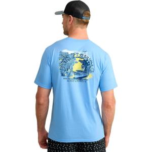 image:imageHUK  Mens Short Sleeve Performance Tee Fishing TShirt for MenLowcountry  Marolina Blue