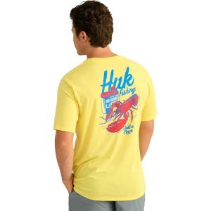 image:imageHUK  Mens Short Sleeve Performance Tee Fishing TShirt for MenLowcountry  Yellowfin