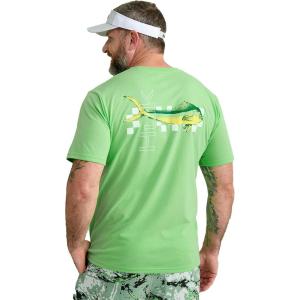 image:imageHUK  Mens Short Sleeve Performance Tee Fishing TShirt for MenRacer  Summer Green