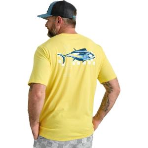 image:imageHUK  Mens Short Sleeve Performance Tee Fishing TShirt for MenRacer  Yellowfin
