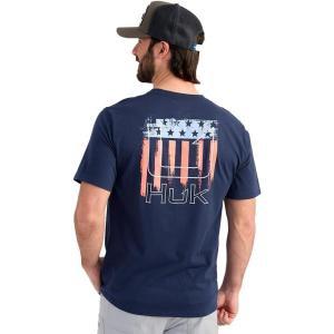 image:imageHUK  Mens Short Sleeve Performance Tee Fishing TShirt for MenSalute  Naval Academy