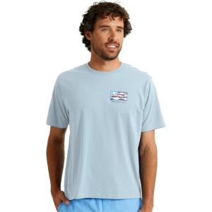 image:imageHUK  Mens Short Sleeve Performance Tee Fishing TShirt for MenTrophy Flag Tee  Ice Water