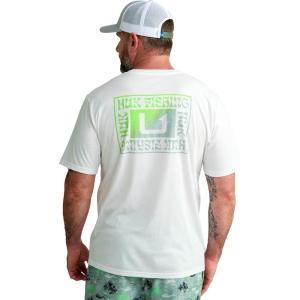 image:imageHUK  Mens Short Sleeve Performance Tee Fishing TShirt for MenZep  White