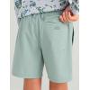 image:imageHUK UnisexChild Next Level Camp Shorts 5 Performance Fishing Shorts Lightweight QuickDry Elastic Waistband for KidsSilver Blue