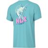 image:imageHUK  Kids Performance Fishing Graphic Tee Short Sleeve TShirt for KidsSail Bones  Marine Blue