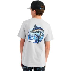 image:imageHUK  Kids Performance Fishing Graphic Tee Short Sleeve TShirt for KidsHarbor Mist