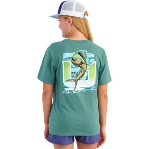 image:imageHUK  Kids Performance Fishing Graphic Tee Short Sleeve TShirt for KidsNorth Atlantic