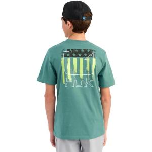 image:imageHUK Boys Performance Fishing Graphic Tee Short Sleeve TShirt for KidsSalute  North Atlantic