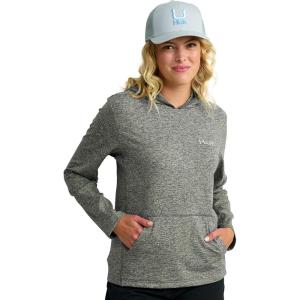 image:imageHUK womens Coldfront Pullover Hoodie Performance Fishing HoodieVolcanic Ash Heather