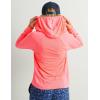 image:imageHUK  Womens Icon Hoodie Fishing Shirt with Sun Protection for WomenNeon Coral