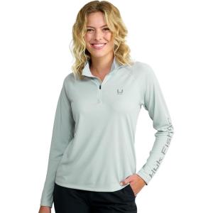 image:imageHUK Womens Icon X Hoodie Fishing Shirt with Sun Protection for Women Harbor Mist Medium