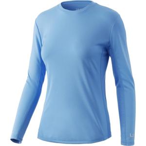 image:imageHUK Womens Icon X Long Sleeve ShirtFishing Shirt with Sun ProtectionAzure Blue