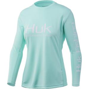 image:imageHUK Womens Icon X Long Sleeve ShirtFishing Shirt with Sun ProtectionBeach Glass