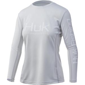 image:imageHUK Womens Icon X Long Sleeve ShirtFishing Shirt with Sun ProtectionOyster