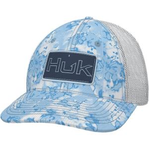 image:imageMens Trucker Hat AntiGlare Snapback Fishing Hat for MenFin Flats Camo  Crystal Blue