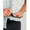 image:imageHUK Mens Kona Pattern Short Sleeve Fishing Button Down Shirt Summer Green Medium