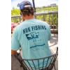 image:imageHUK Kids Performance Fishing Logo Tee Short Sleeve TShirt for KidsHuk Sign  Marine Blue